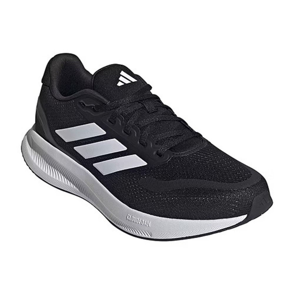 Adidas Runfalcon 4 Mens Wide Running Shoes Sneakers Black White 12 Wide NO BOX - Picture 5 of 5